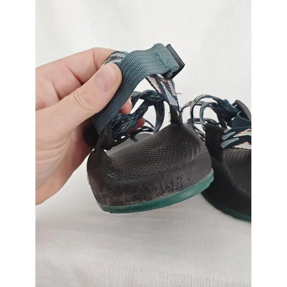 Chaco ZX2 Classic Sport Slingback Sandals Womens Size 7 Angular Teal J106124‎